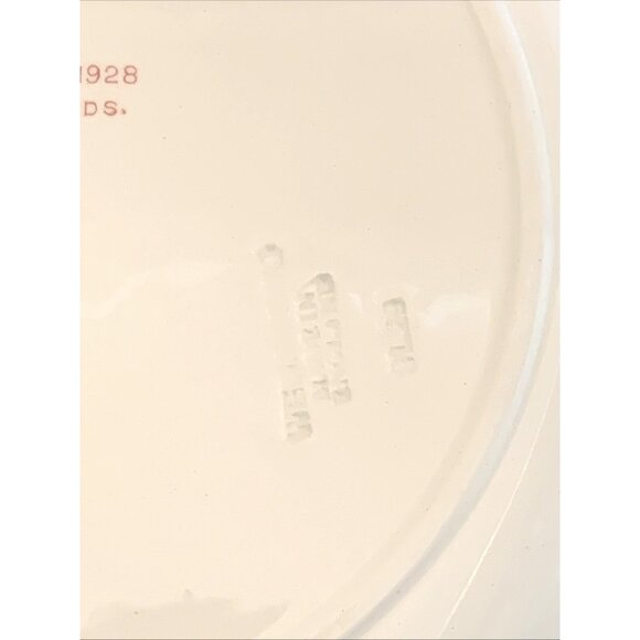 Wedgwood Pink St. Paul’s School Lower Grounds Dinner Plate 1928 10 3/8” - Picture 5 of 6